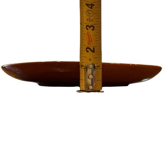 Crate & Barrel NICO  11.5” Terracotta Geometric Pattern Clay Glazed Dinner Plate - Picture 7 of 7